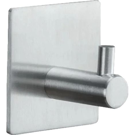 Wandhaken, Selbstklebend, Innen-/Außenbereich, Silber, 6PCS-a (1/2)