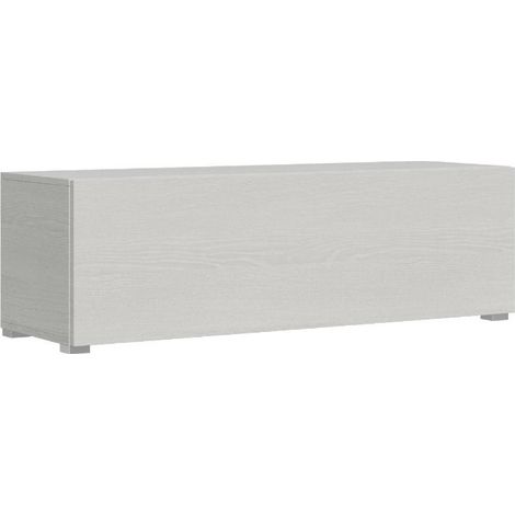 Base ribalta a terra con piedini Isoka 133 cm Bianco Frassino (1/5)