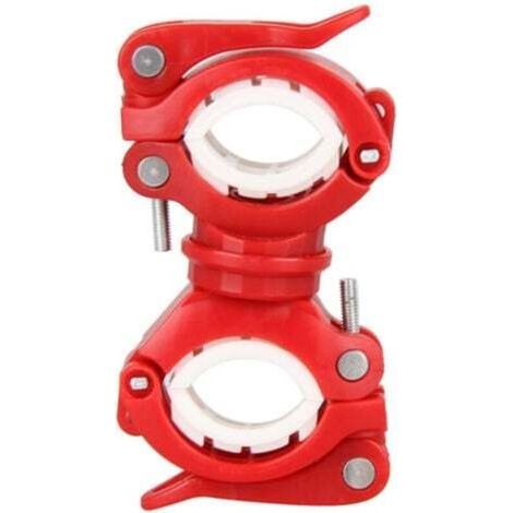 [JAMAIS UTILISÉ] (Rouge)Supports de lumièreClips de lumière de torche de véloSupports de lumière avantClips d'alpinisteAccessoires d'équipement de cyclisme de VTT (1/4)