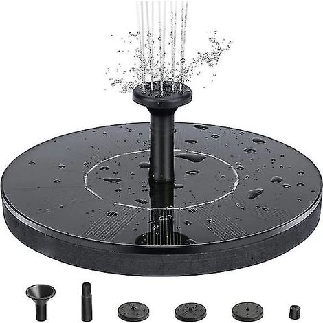 [CA] Fontaine à eau solaire 16 cm noire (1/5)