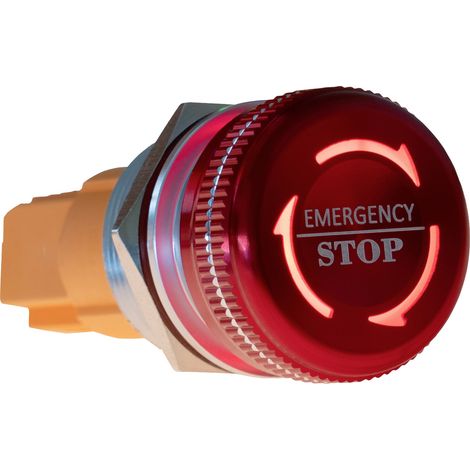 Joy-it Button22NA-02 Button22NA-02 Not-Aus-Taster 220 V rastend Rot, Grün (Ø x L) 22 mm x 46.50 mm (1/2)