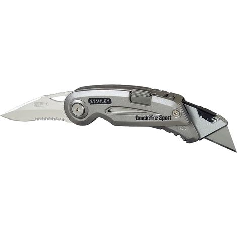 Cuchillo Quickslide - Cara de Acero Inoxidable - Cara de Cuchillo Quickslide de Zinc - 120 mm - STANLEY 0-10-813 (1/10)