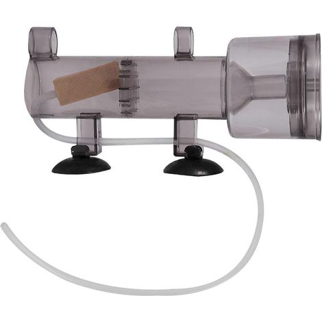Trois mini-aquariums de 600 L/heure pour poissons et coraux d'eau de mer, chacun équipé d'un écumeur de protéines pneumatique externe intégré, d'une pierre à air en bois et d'un tuyau d'air. (1/2)
