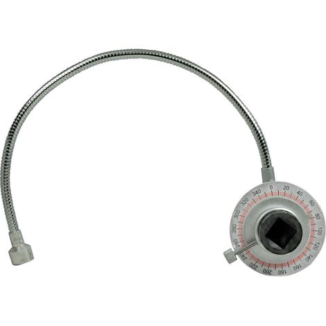 SW-Stahl 03916L Drehwinkel-Messgerät 1/2 Zoll I flexibler Magnetfuß I Messbereich 0° - 360° I Antriebs-Vierkant: 12,5 mm 1/2 Zoll