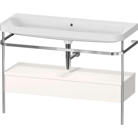 Set c-bonded Duravit Happy D.2 Plus con consola metálica y cajón,