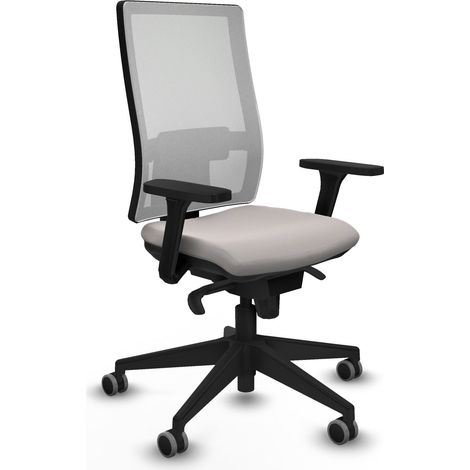Horna sincro malla blanca similpiel blanco brazos 3D base piramidal  ruedas 65mm engomadas