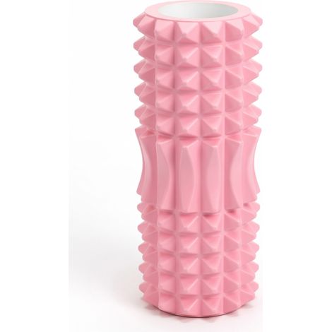 Rouleau de massage EVA rose 33 x 12 cm (1/5)
