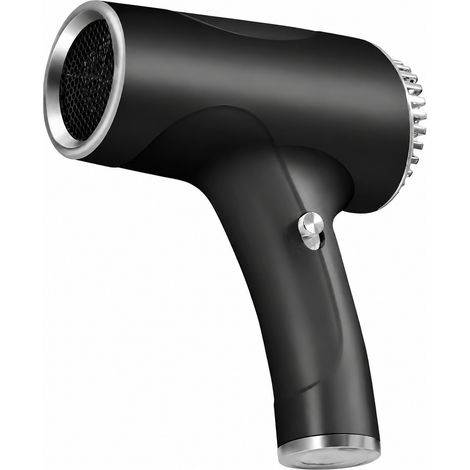 Sèche-cheveux sans fil et filaire 500W noir avec lumière bleue noir 600 g – Livraison gratuite