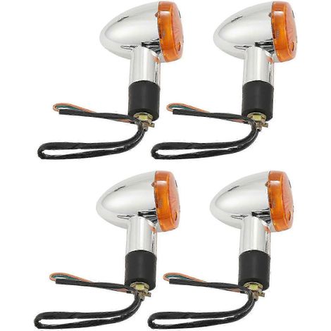 4 clignotants avant et arrière pour moto, modèle standard et custom. (1/5)
