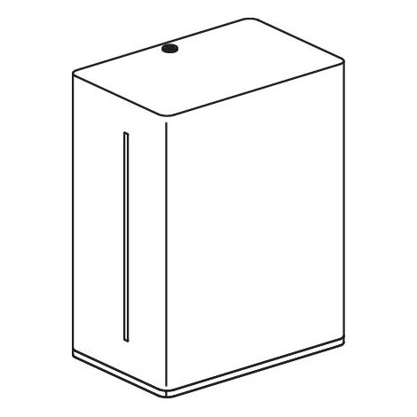 HEWI 805.06.555 92 SENSORIC Distributeur de rouleaux de papier, électrique (1/2)