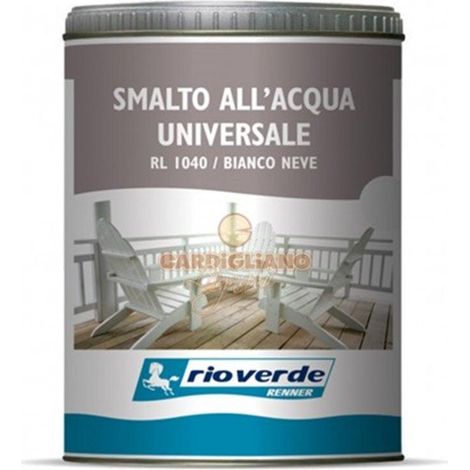 Renner - Rio verde - smalto all&aposacqua opaco universale da 0,75 lt / RL1140 - Bianco latte (1/2)
