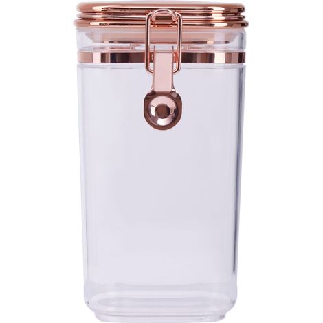 Interiors by Premier Versatile 750ml Canister With Copper Lid, Airtight Seal Kitchen Canister For Storage, Stylish Food Canister (1/4)