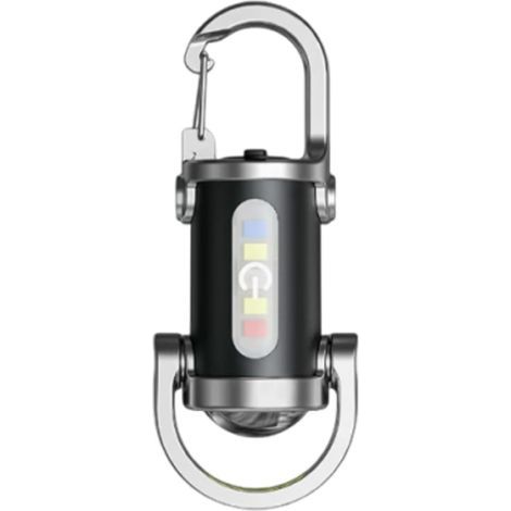 Wiederaufladbare Schlüsselanhänger-Taschenlampe – 3,5 x 7,5 cm Mini-Taschenlampe mit hellem LED-Licht, kompakt, ideal für Camping, Wandern, Reisen und Jagen (1/5)