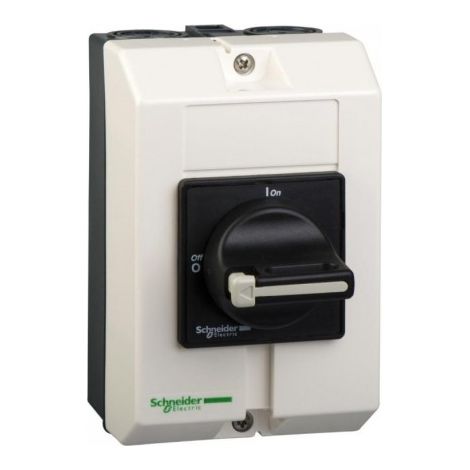 Boîtier de commande ON/OFF vide pour inter-sectionneur V02 à V2 + 4 modules suppl max étanche IP65 TeSys Vario SCHNEIDER VBFXGE4