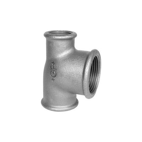 130R - Tee riduzione 3/4" x 3/4" x 1/2" in ghisa zincata 13005443