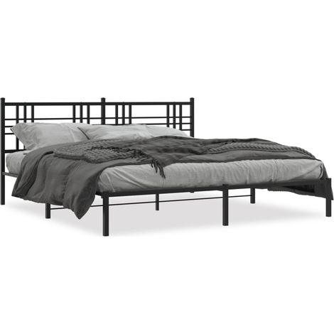 Maison Exclusive - Estructura cama sin colchón con cabecero metal (1/5)