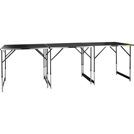 Tapeziertisch 3m Klapptisch Mehrzwecktisch Flohmarkttisch Campingtisch 3-teilig