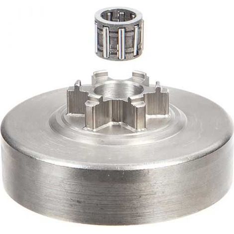 Pignon pour tronçonneuse Solo 3/8". 6 dents. Hauteur cloche 18,4 mm (1/4)