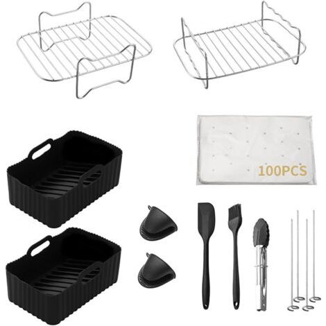 Applicable Air Fryers Rack Grilling Rack Stainless Steel Kitchen Oven Cooker Gadget Air Accessories (1/4)