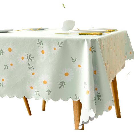 Set de Nappes Ronde - Élastique sur le Pourtour - Polyester Résistant aux UV et aux Déchirures - Pour Tables Extérieures et Intérieures - Diamètre 120 cm - 1 Pièce (1/5)
