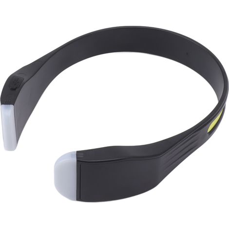 Wiederaufladbare COB-LED-Stirnlampe 2000 lm, ultrahell, leicht, 4 Beleuchtungsmodi, ideal zum Laufen, Campen und für Notfallsituationen (schwarz). (1/5)