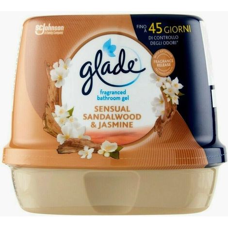 GLADE GEL ASSORBIODORI PER BAGNO SANDALO E GELSOMINO IN FORMATO DA 180 GR (1/2)