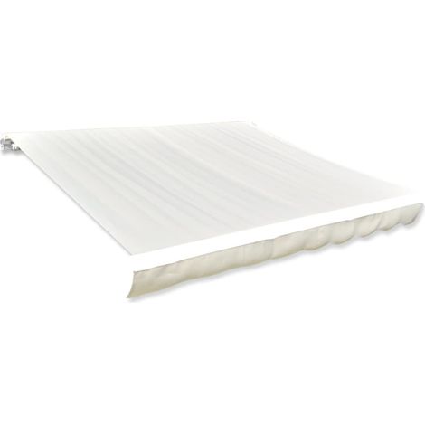 Toile d'auvent Toile de rechange pour auvent Crème 500x300 cm 27506