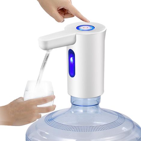 Distributeur d'eau automatique haute efficacité avec capteur intelligent et pompe à eau blanche pour la maison, le camping et le bureau. (1/5)