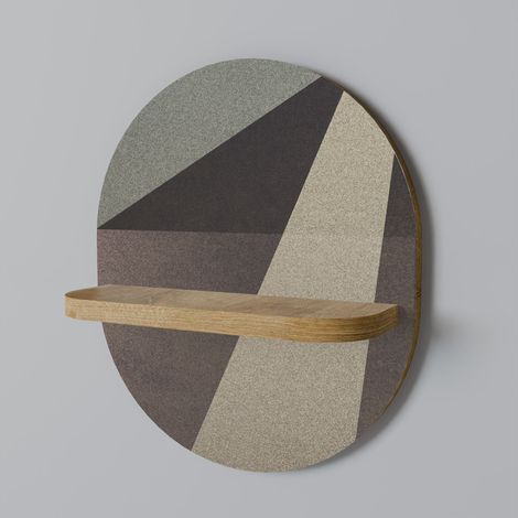 Mensola ovale BEIGE GEOMETRY (1/5)