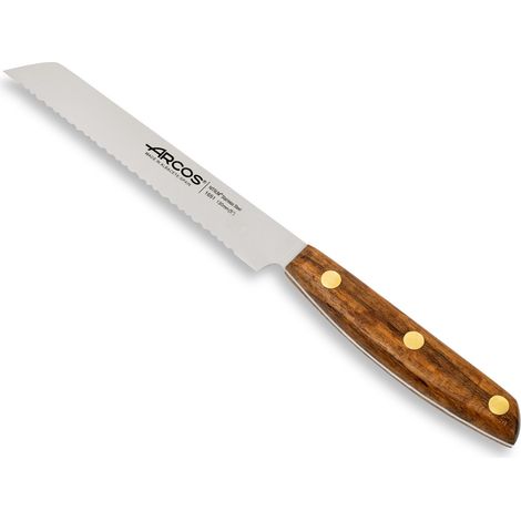 Arcos Nordika Series - Tomato Knife - Stainless Steel NITRUM - Blade de 130 mm - Handle de Ovengkol wood 100% natural de FSC® certified forests - 100% recycled packaging -