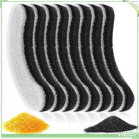 Filtre de fontaine pour chat - FAFEICY - 8 filtres 12×2,7×2 cm - Compatible 1,8 L - Triple filtration - Charbon actif coco (1/5)