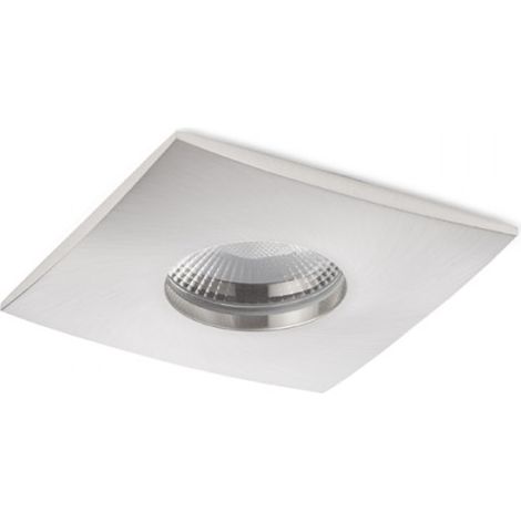 Faretto WATERBOY SQ nichel opaco 230V LED 10W 40° IP65 3000K