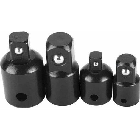Ulisem4pcs Jeu d'Augmentateurs et Réducteurs Adaptateur à Cliquet Adaptateurs Réducteurs Pour Douilles et Embouts 1/2" 1/4" 3/8" Pillote (1/4)