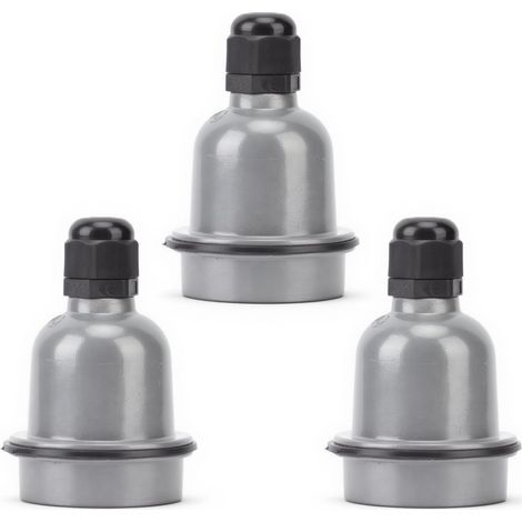 Lot de 3 Supports de Lampe E27 Étanches, Douille à Vis Céramique, Isolation Thermique, pour Ampoule LED Halogène Incandescence (1/5)