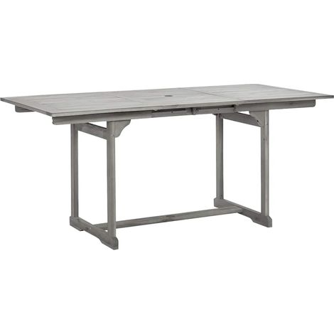 Maison Exclusive - Garten-Esstisch (120-170)x80x75 cm Massivholz
