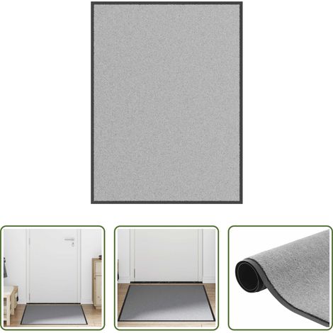 vidaXL Paillasson en polypropylène - Paillasson Gris 80x120 cm (1/5)
