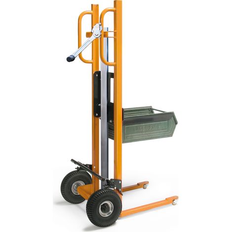 Protaurus Hubkarre mit Gabel 150kg Tragkraft Luftbereifung