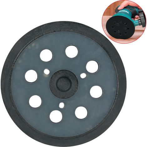 Makita 125mm 5"" Orbital Sander Hook Loop Backing Pad DBO180 M9402 BO5031 BO5030 (1/5)