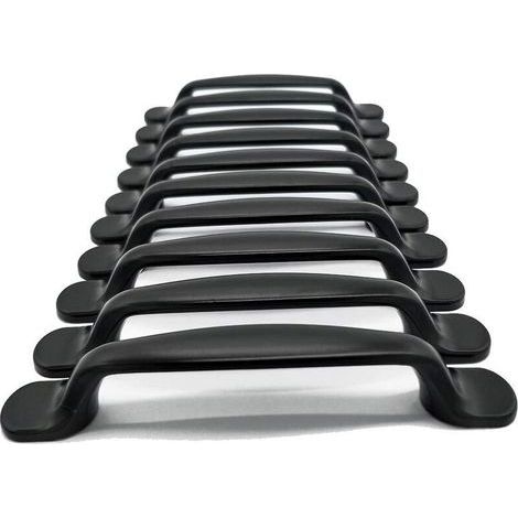 10x Küchenschranktürgriffe, Schubladengriffe für Schlafzimmermöbel, Aluminium mit Schrauben (1/5)