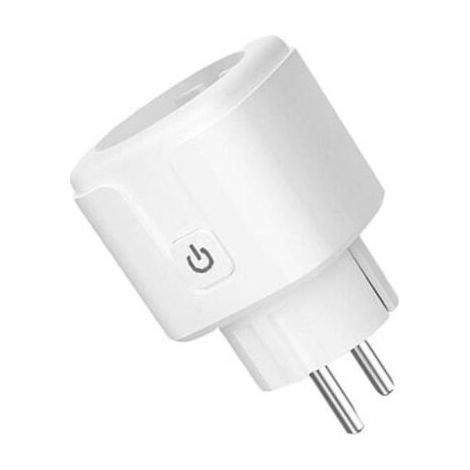Prise Connectée Wifi - Compatible Alexa Google Home Smart Life - Commande Vocale Minuterie Suivi Consommation - 220 V 16 A 3520 W - Blanc (1/5)