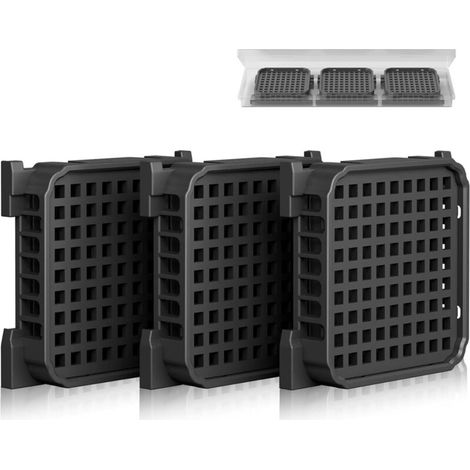 Lot de 3 filtres à charbon actif Fresh Air pour Liebherr réfrigérateurr, compatibles avec 9096989, 988246000, 988246001, 9882429, 9882460, remplace 7440021-00 (1/5)
