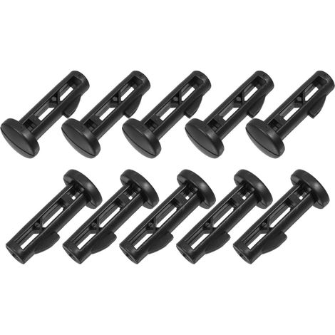 Goupilles de Couvercle 15 Mm Lot de 10 pour Poubelle à Roulettes Plastique Noir, Usage Extérieur, Installation Facile, pour Bac à Déchets à Roulettes (1/5)
