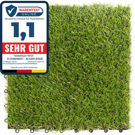 Terrassenfliese Gras-Design 30 x 30 cm 11 Stück