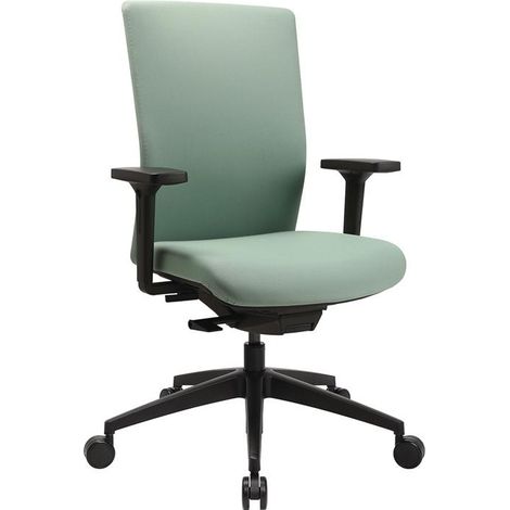 Bürodrehstuhl Synchr.-M.mintgrün 450-570mm m.Lehnen Trgf.110kg (1/3)