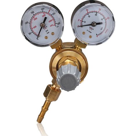 1 Régulateur de pression gaz argon CO2 azote, 315 bar, pour soudage MIG MAG TIG, avec 2 manomètres (1/3)