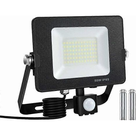 Spot extérieur 50W détecteur de mouvement, IP65 étanche, 1200LM, Spot LED (1/5)