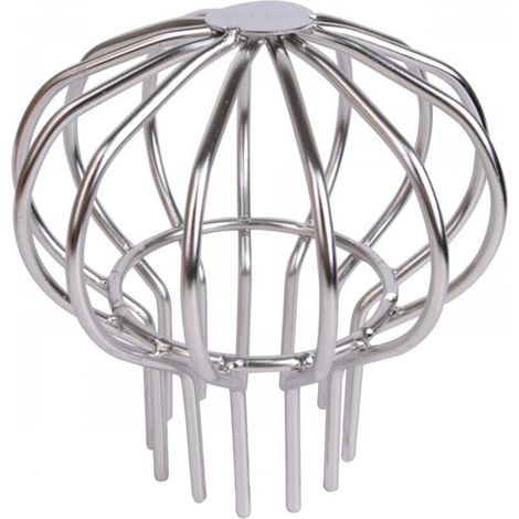 Bouchon de gouttière rond en acier inoxydable 304 pour toiture extérieure, anti-obstruction, outil de nettoyage des fuites de gouttière (3 pouces) (1/5)