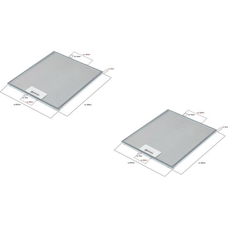 FILTRO CAPPACANDY 49030919 INDESIT C00314158 METALLICO 305x267x9mm PZ 2 F 239 (1/4)