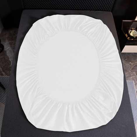 Drap housse coton 200x200+25 écru (1/3)