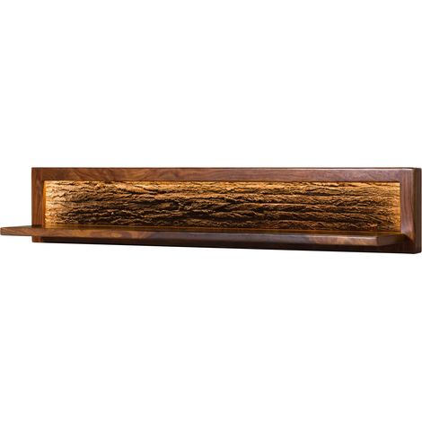Wandregal Sheesham 145x30x27 walnuss gewachst TORONTO LUX 277